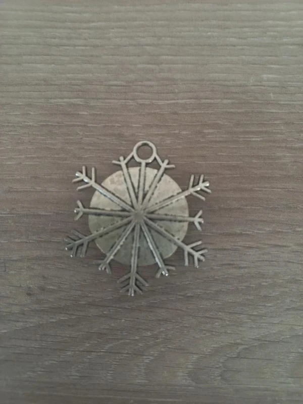 Pendente de Cabochão de Vidro "Rainha das Neves" – photo 2